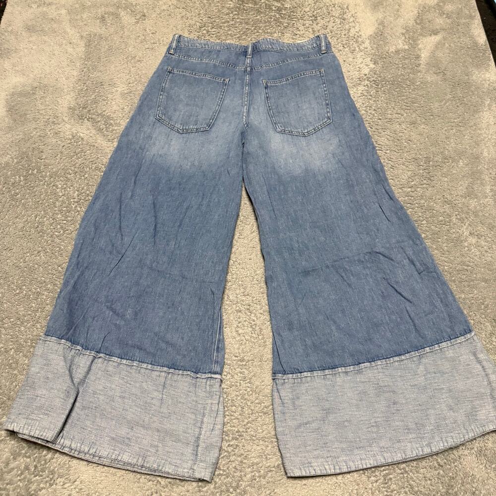 Kut From The Kloth Blake Super Wide Leg Jeans Women's 8 (32x27) Light Cuff - Picture 3 of 10